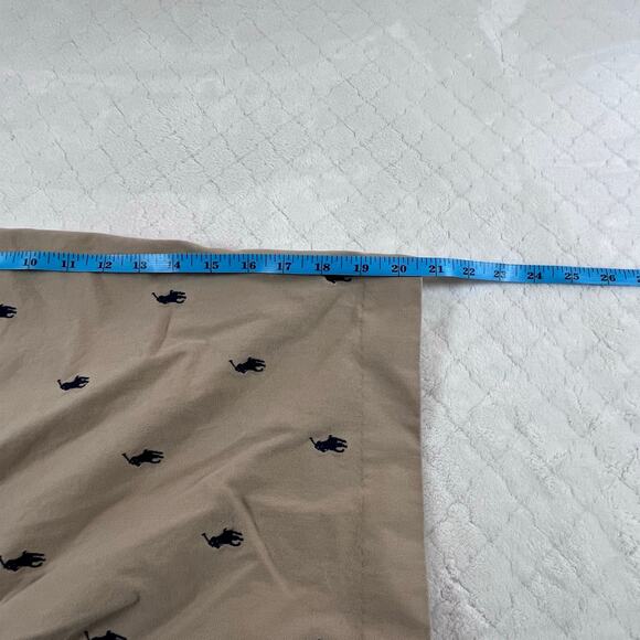 Polo Ralph Lauren All Over Pony logo Chino Shorts Mens 30 Khaki Classic Fit 9” - Picture 9 of 10